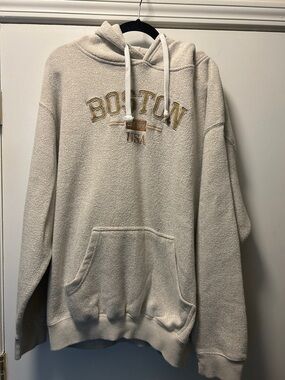 Boston USA Cream Hooded Sweater-Size 3XL
